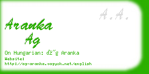 aranka ag business card